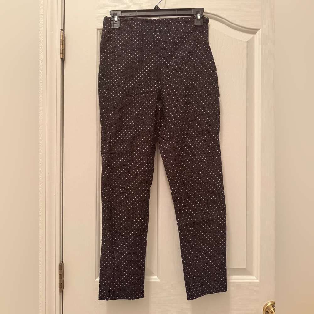 Who What Wear Black and White Polka Dot Trousers